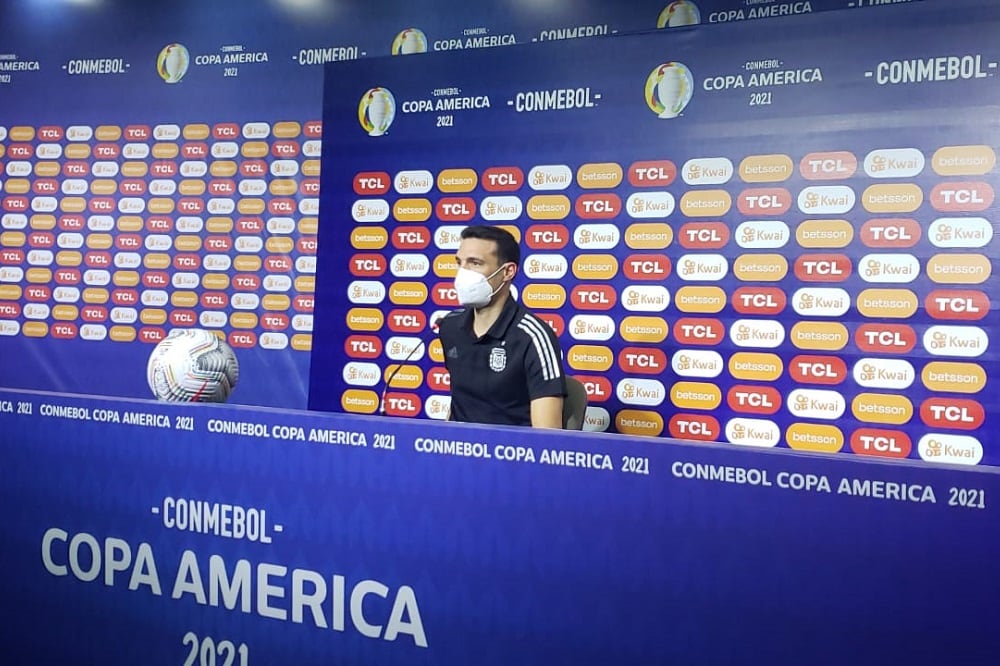 Lionel Scaloni valoró el esfuerzo de sus jugadores