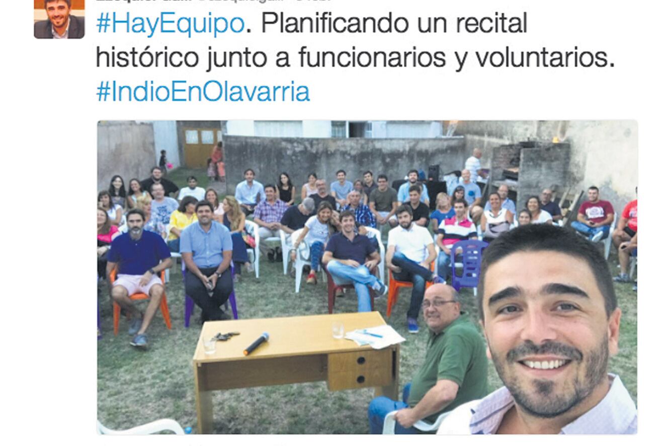 El 3 de febrero, Ezequiel Galli tuiteó una reunión de “planificación” del show. Después dijo no tener nada que ver.