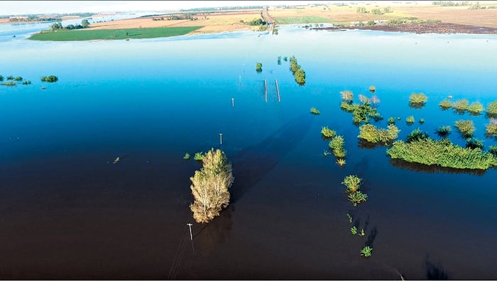 La inundación deja la marca del maltrato de la tierra por parte del agronegocio.