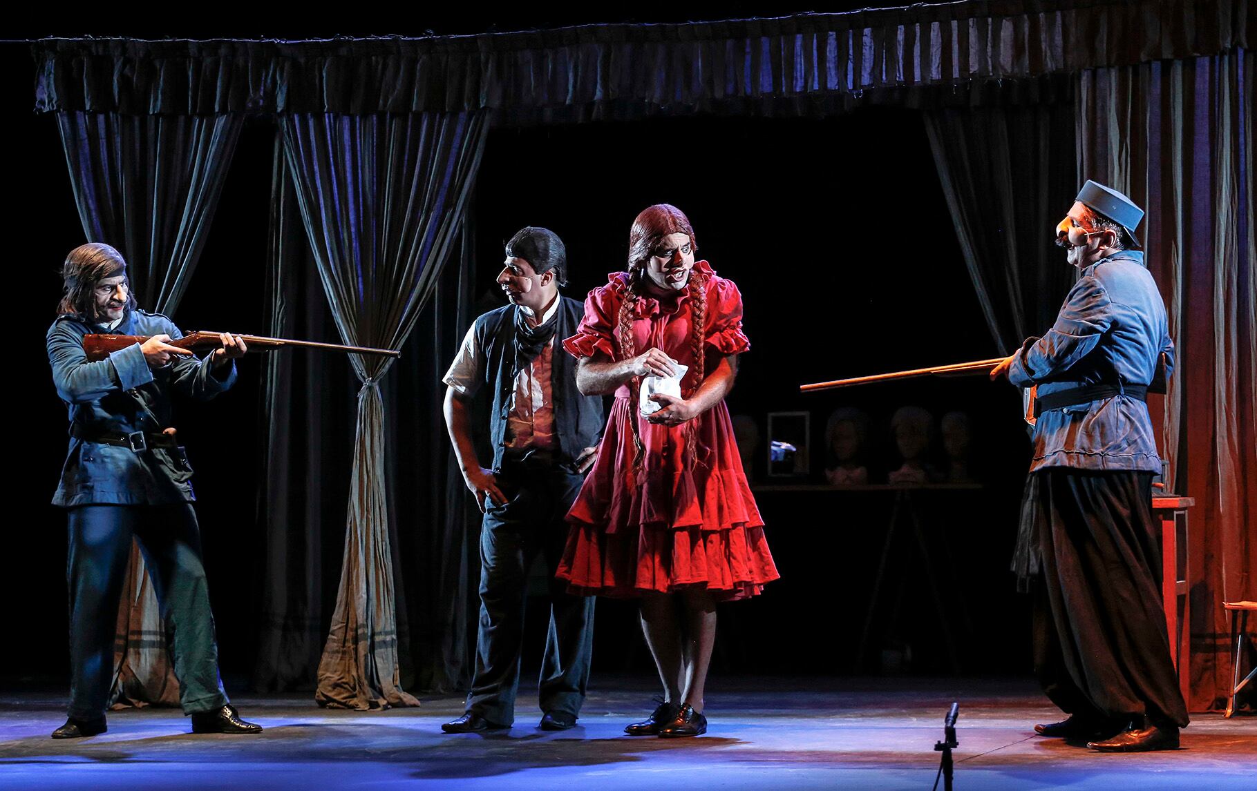 Ricaud, Cécere, Caniglia y Curotti: un elenco de dúctiles comediantes que saben el oficio.