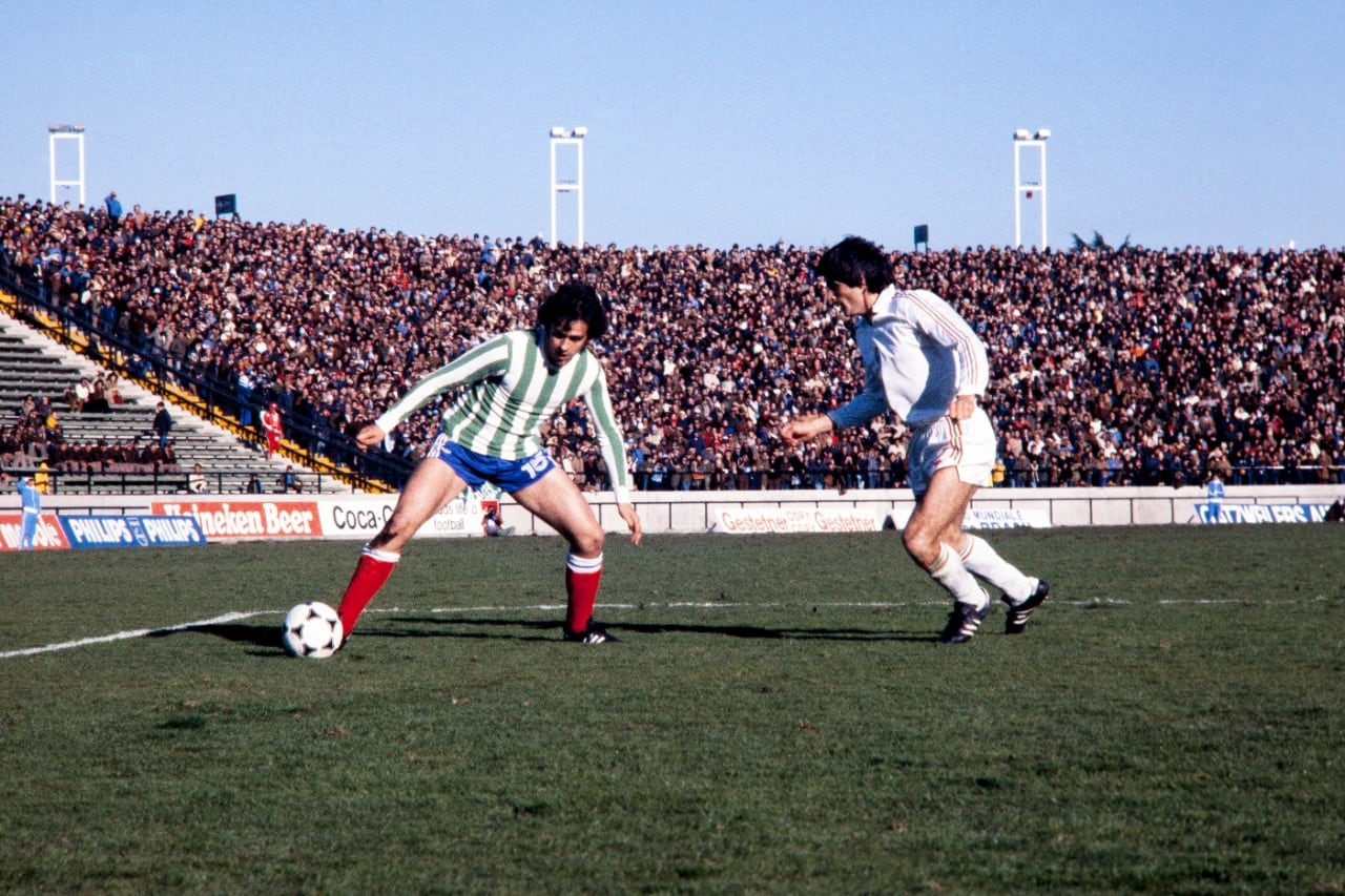 Rocheteau durante un encuentro del Mundial de 1978.