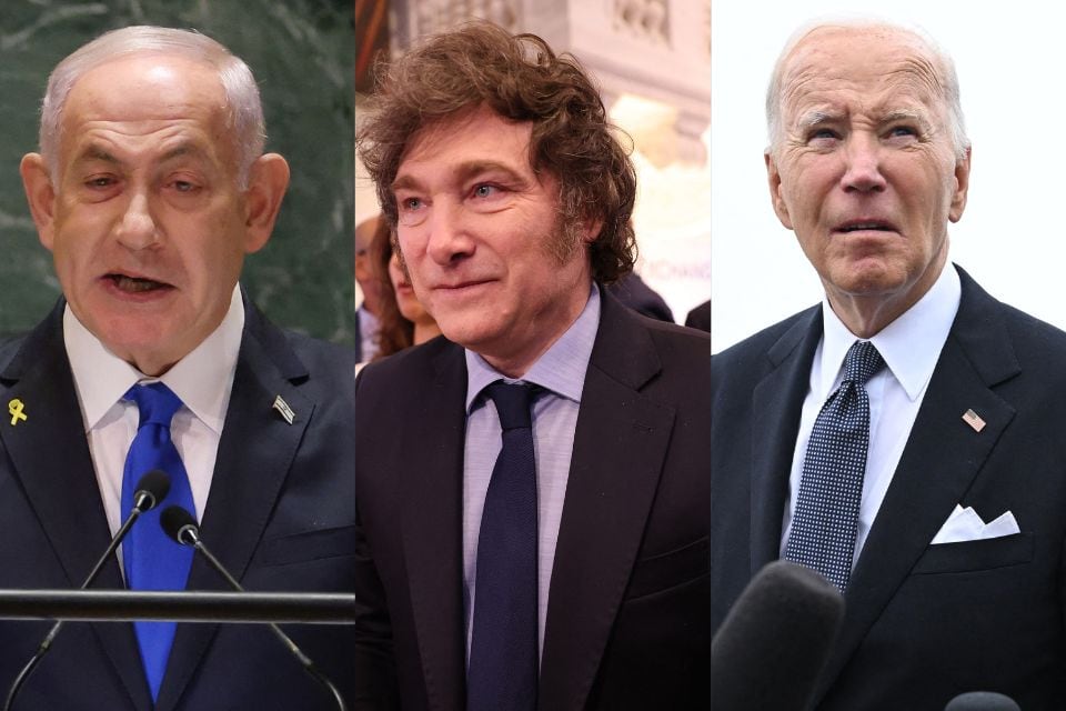 Benjamín Netanyahu, Javier Milei y Joe Biden hablaron sobre la muerte de Nasrallah