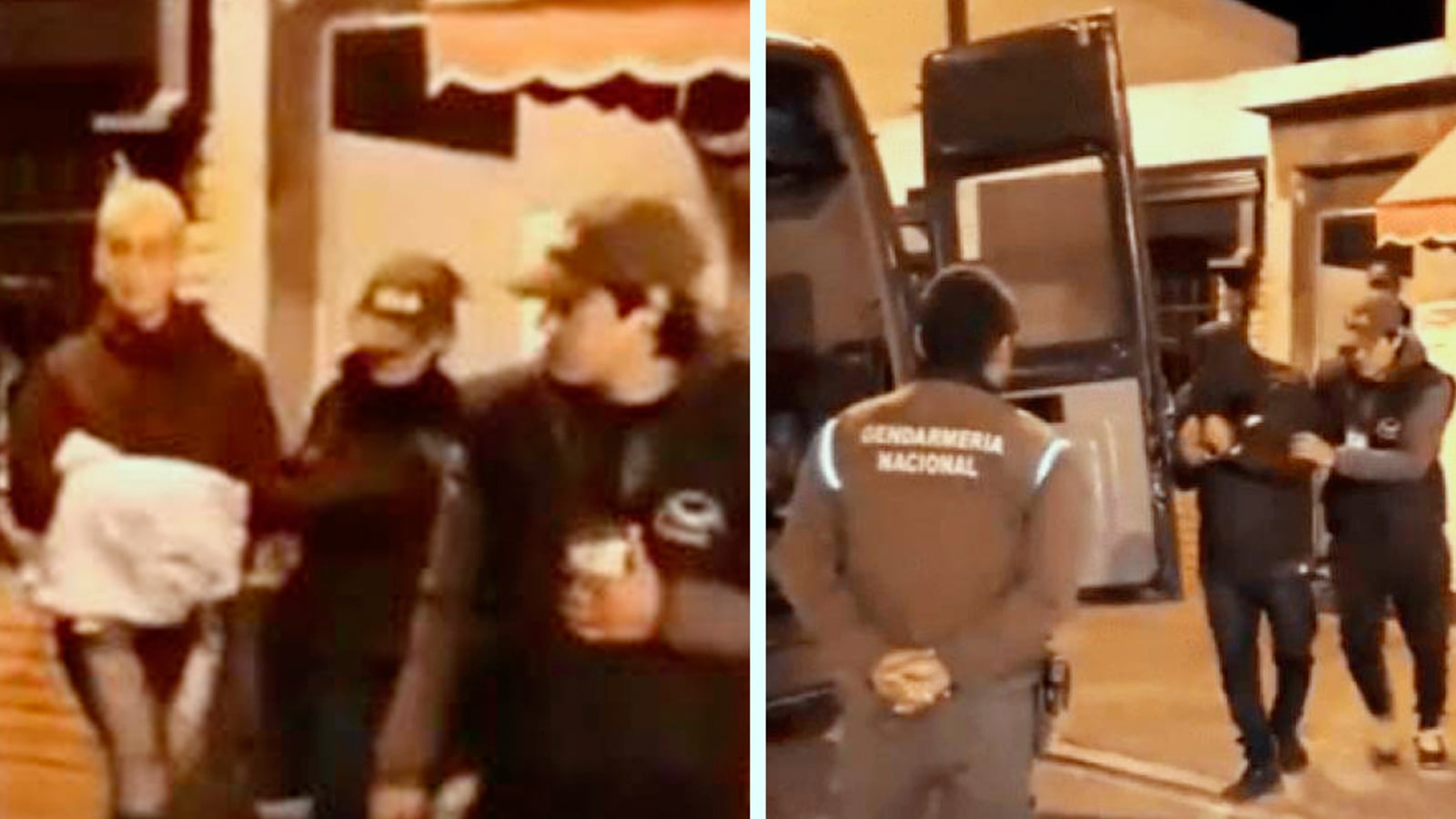 Las fotos del procedimiento que desbarató la banda semanas atrás.