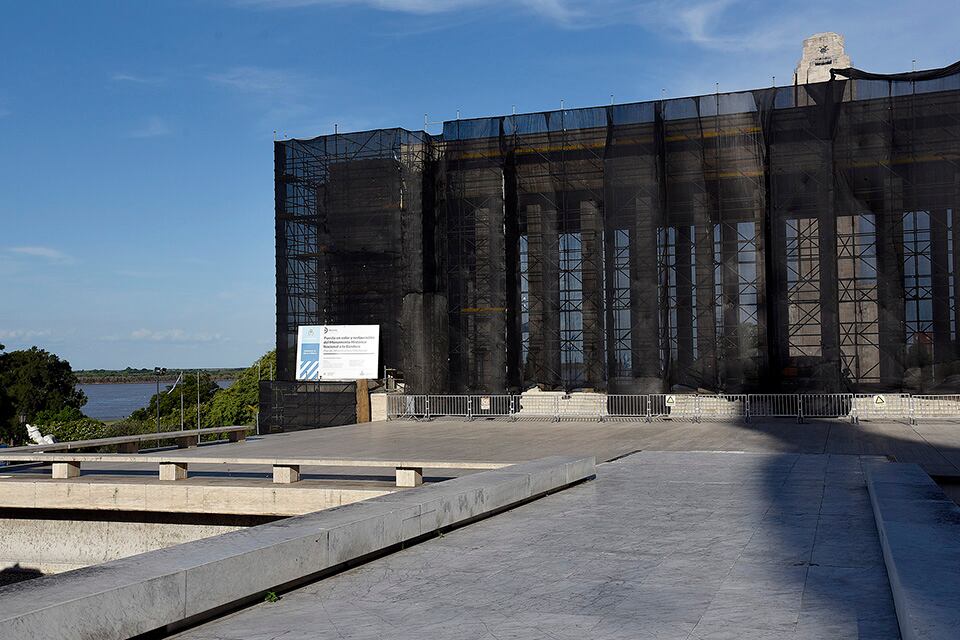 La refacción del Monumento tiene un avance del 35%. 