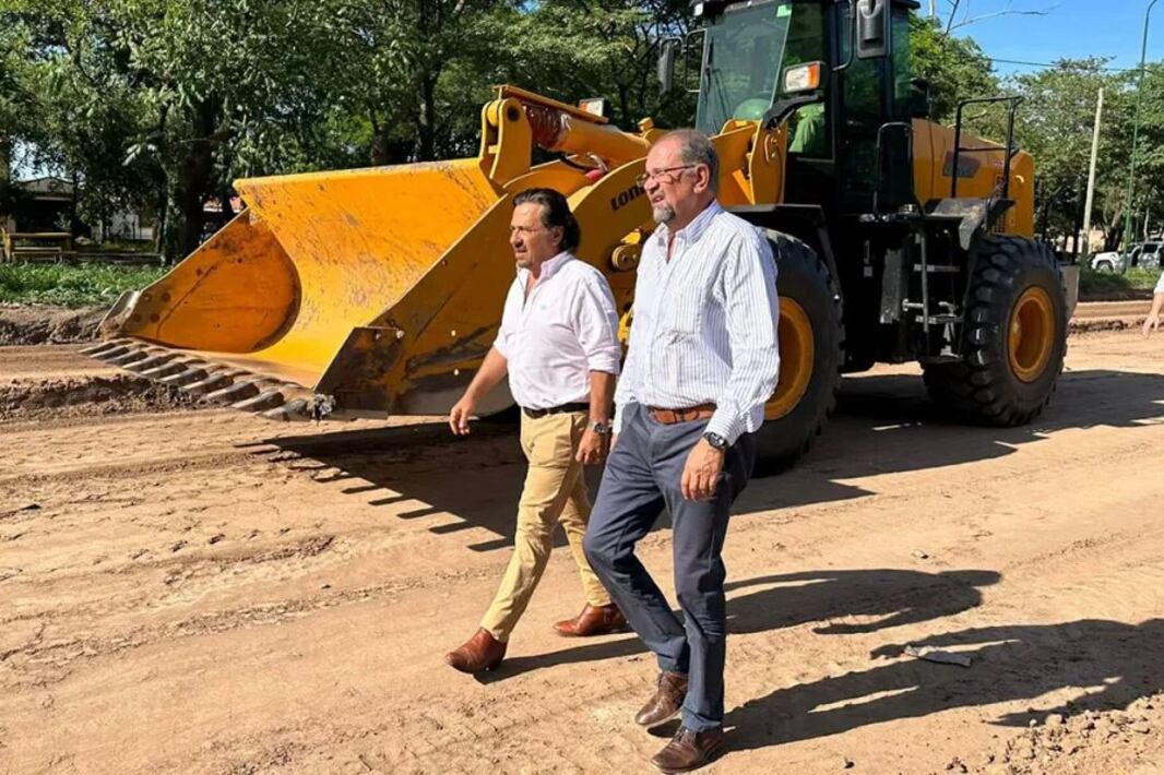 Sáenz y el ministro de infraestructura