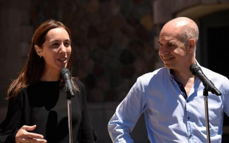 Vidal y Rodríguez Larreta, unidos en la postura frene a los docentes. 