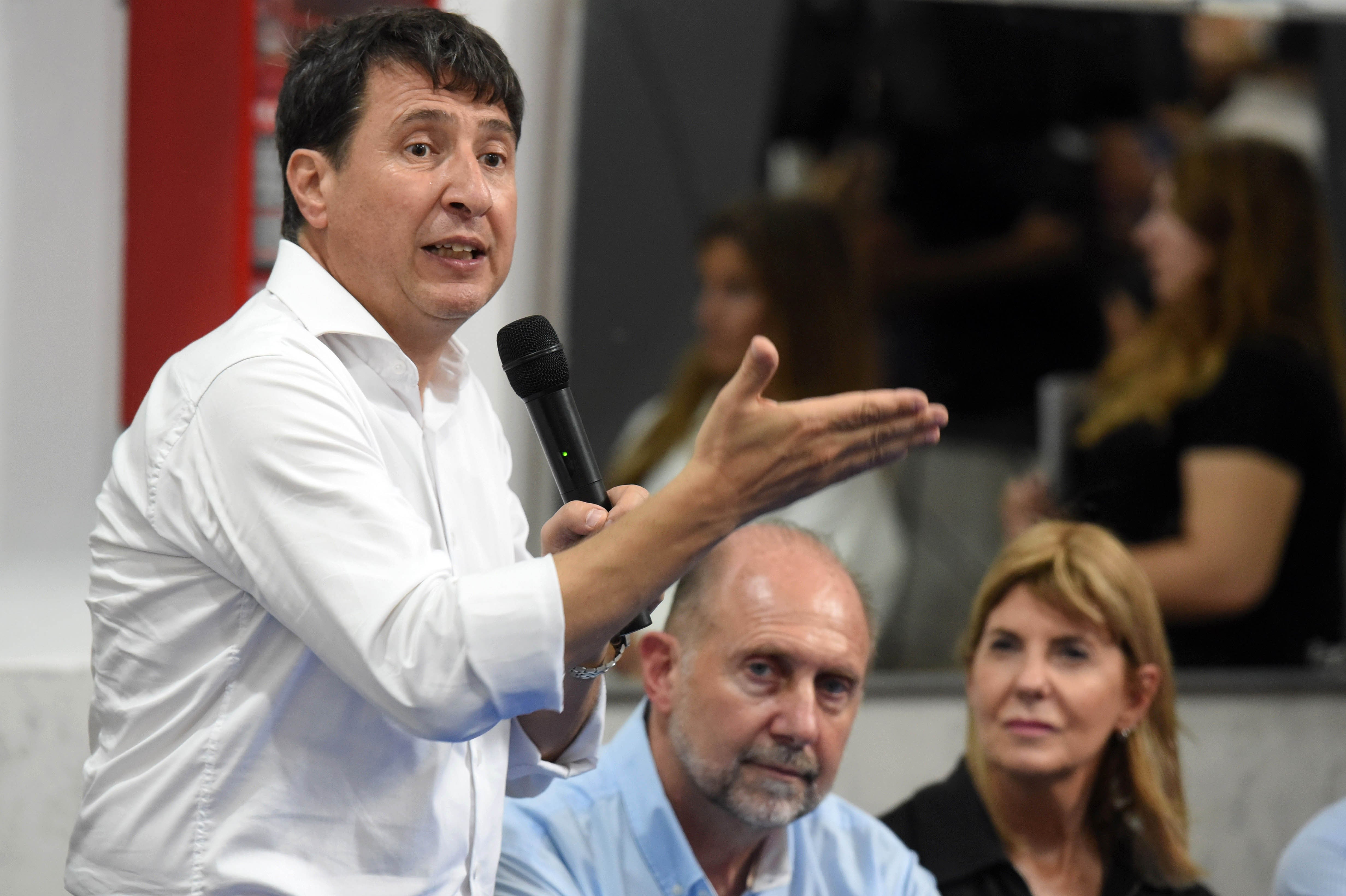 El ministro de Desarrollo Social, Daniel Arroyo, estuvo en Santa Fe, junto al gobernador Omar Perotti.