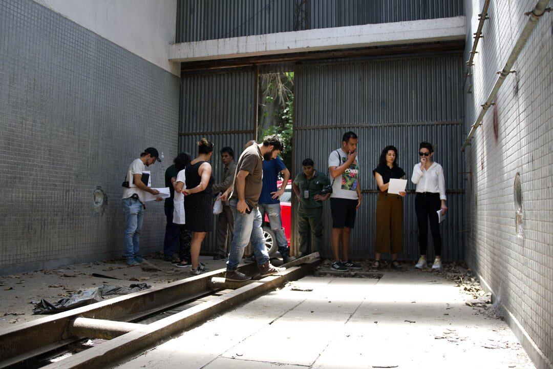 Especialistas en conservación trabajan en el actual espacio de memoria.
