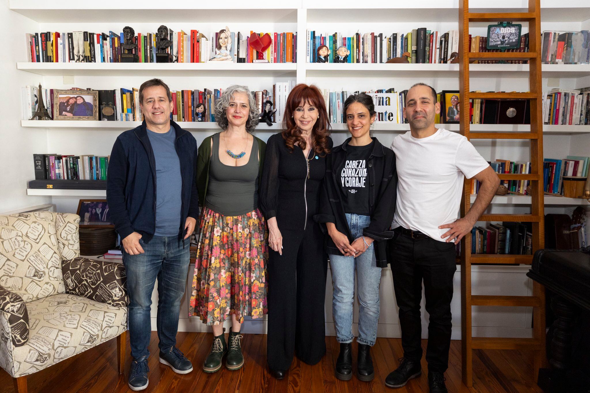 CFK con los candidatos porteños en San José 1111.