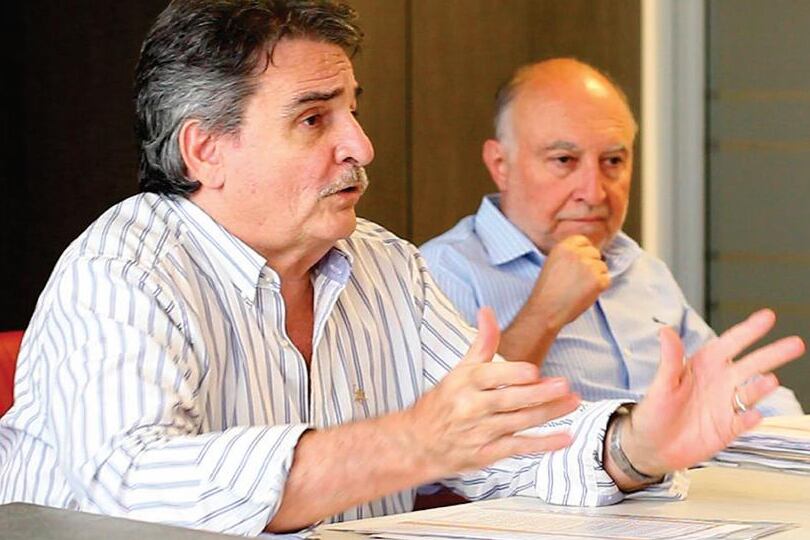 Julián Benassi y Carlos Moro, de la Cooperativa Horizonte Ltda.