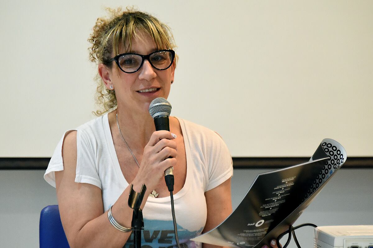 Marina Crespo, fundadora de la Agrupación EntreAfros. Imagen: Nicolás Parodi