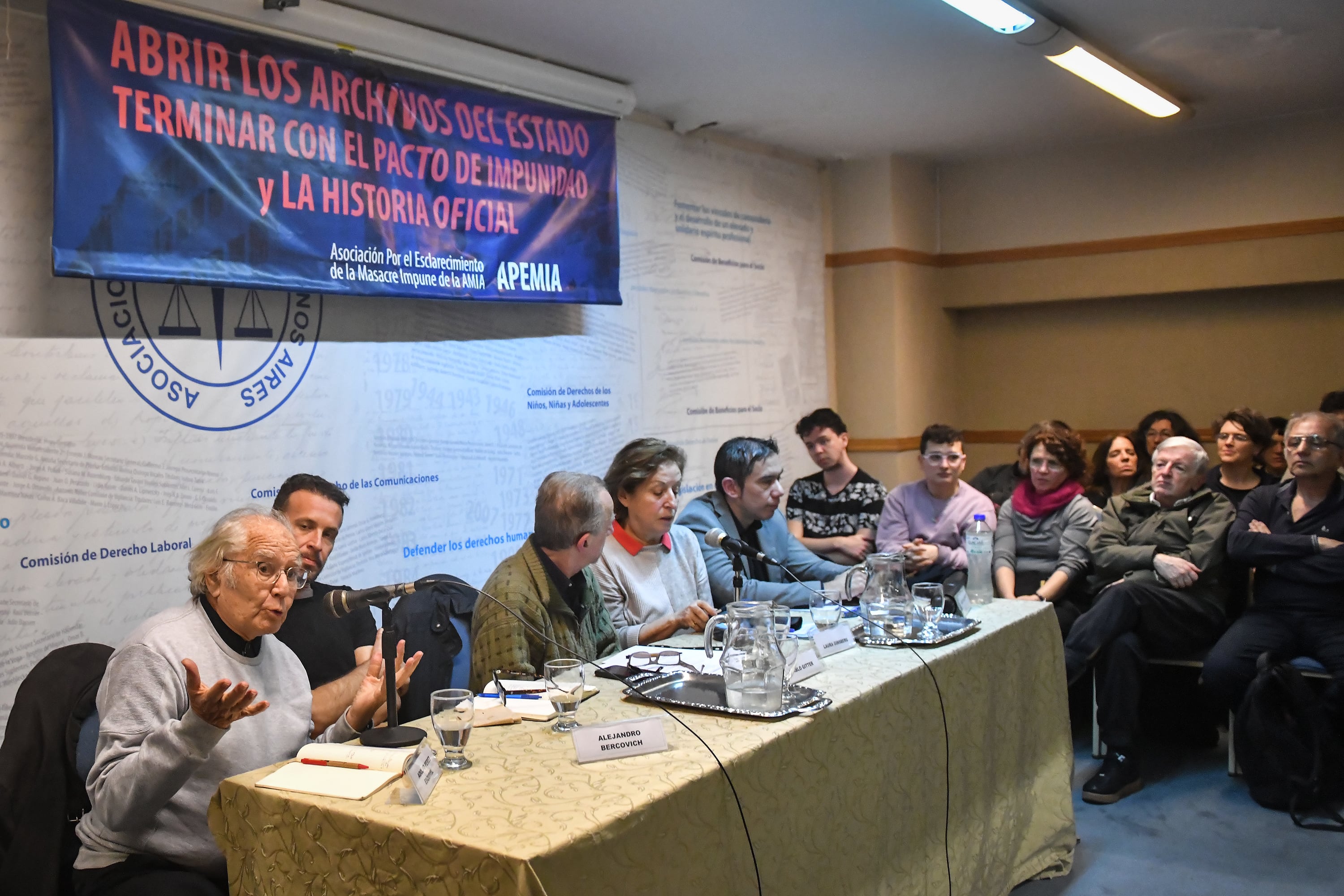 El evento se realizó en el salón de actos de la Asociación de Abogados de Buenos Aires.