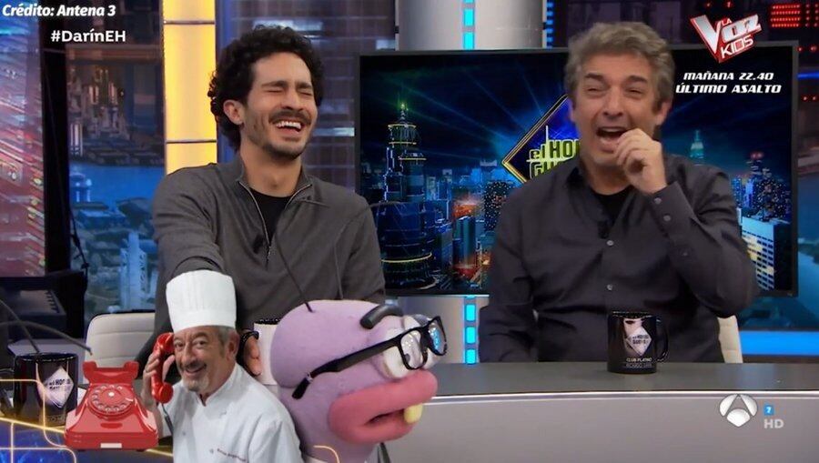 Ricardo Darín y el Chino Darín estaban invitados al programa español "El hormiguero"