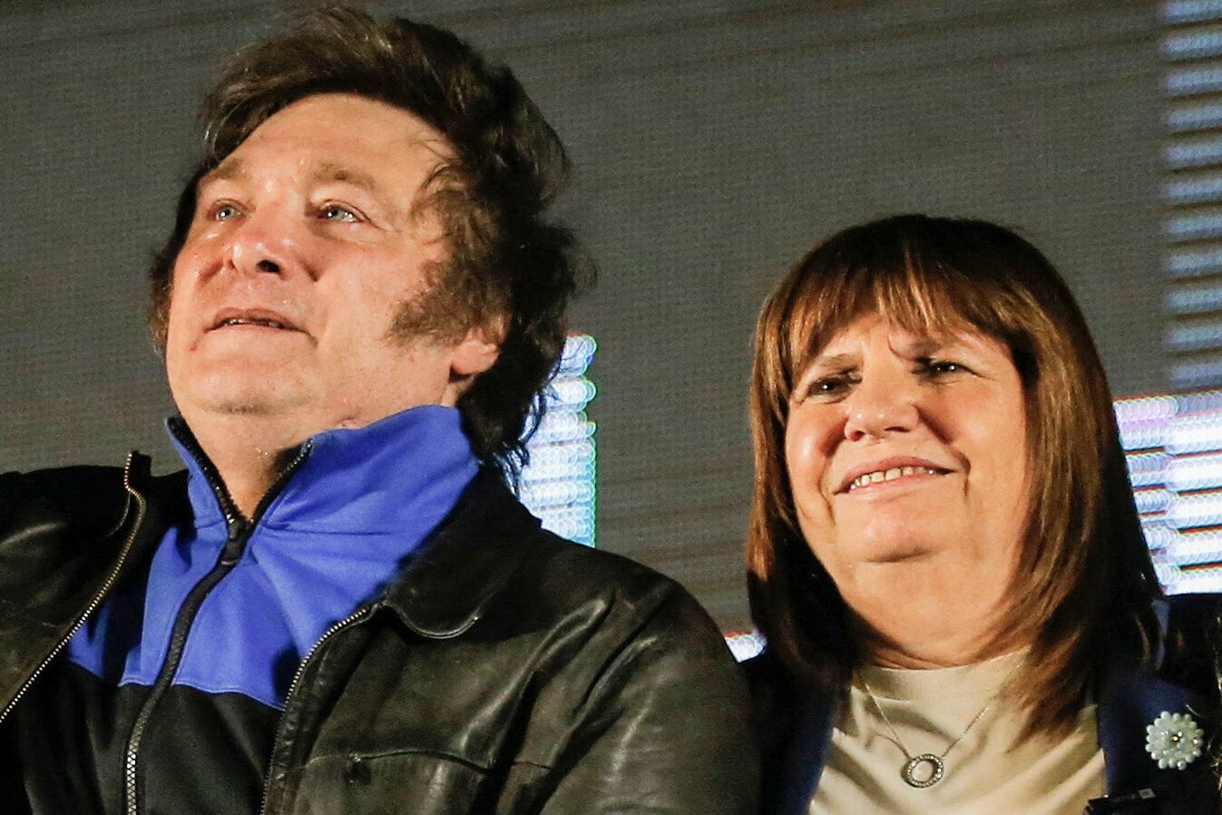 Javier Milei y Patricia Bullrich.
