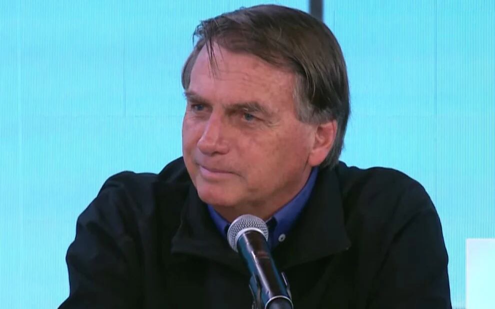 El presidente, Jair Bolsonaro, durante la entrevista / captura de video