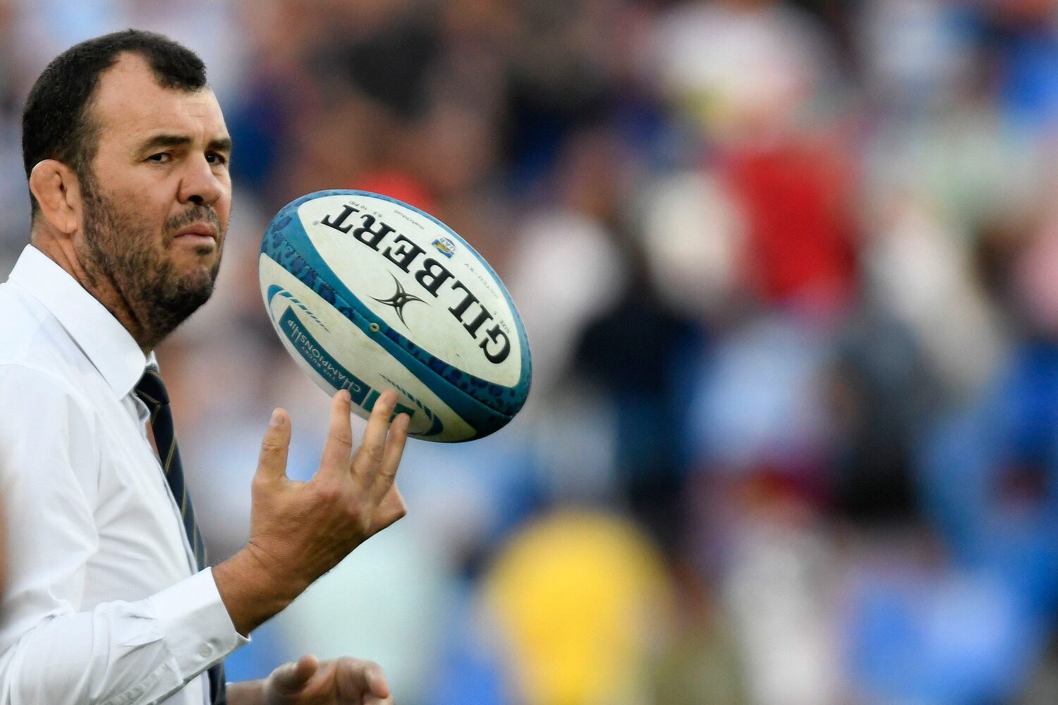 Cheika, subcampeón con los Wallabies en el Mundial de Inglaterra 2015.