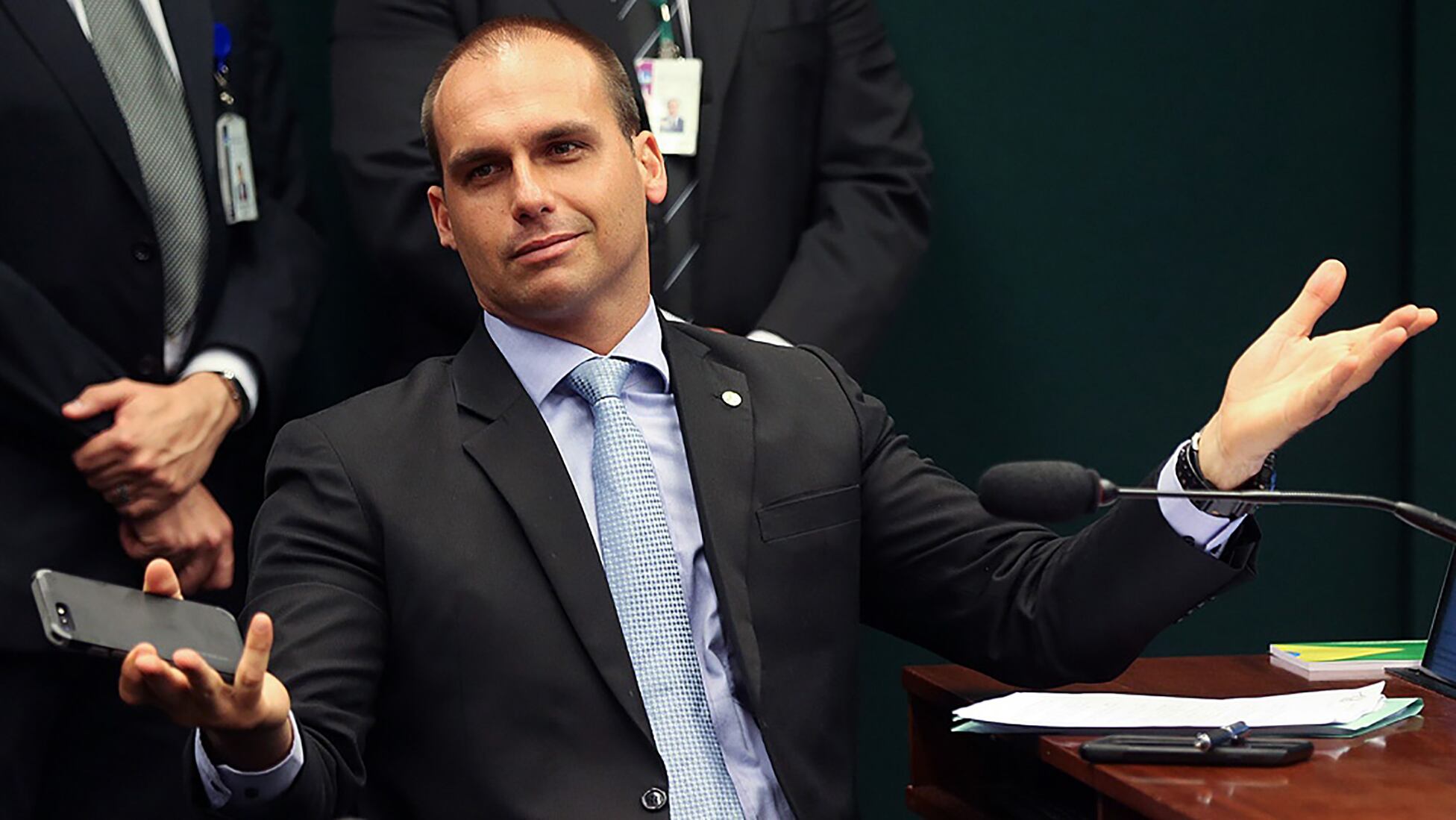 Eduardo Bolsonaro fue el puente con la derecha en EEUU y ahora será embajador.