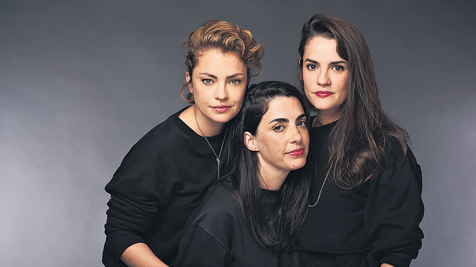 Dolores Fonzi, Constanza Novick y Pilar Gamboa.