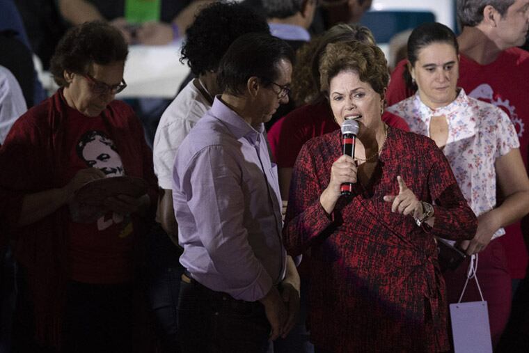 Dilma Rousseff confirmó su lanzamiento como candidata a senadora por Minas Gerais.