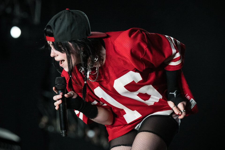 Billie Eilish en el Lollapalooza Argentina 2023, en el Hipódromo de San Isidro.