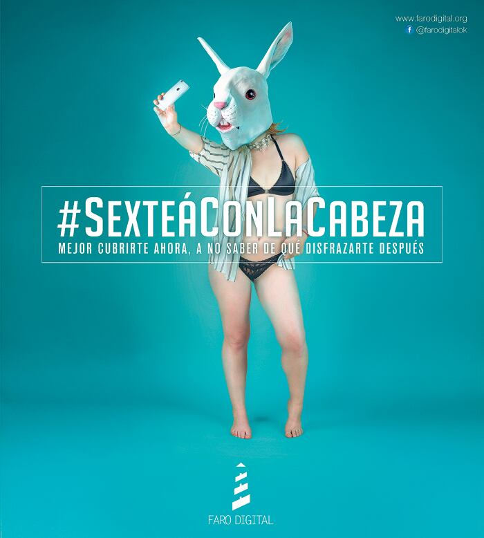 La campaña parte de la premisa de que quien quiera “sextear” tiene libertad de hacerlo, pero advierte sobre los riesgos.