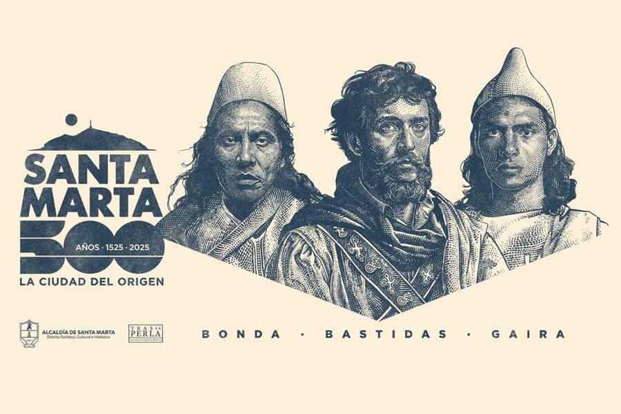 El afiche oficial de la celebración de los 500 años de Santa Marta y la ausencia de las afrodescendencias.