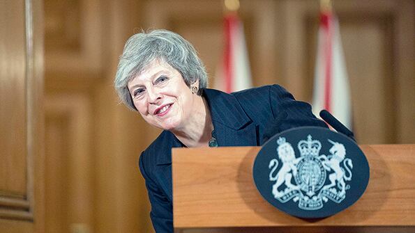 La primera ministra británica Theresa May dio ayer una conferencia de prensa para explicar su preacuerdo de Brexit.