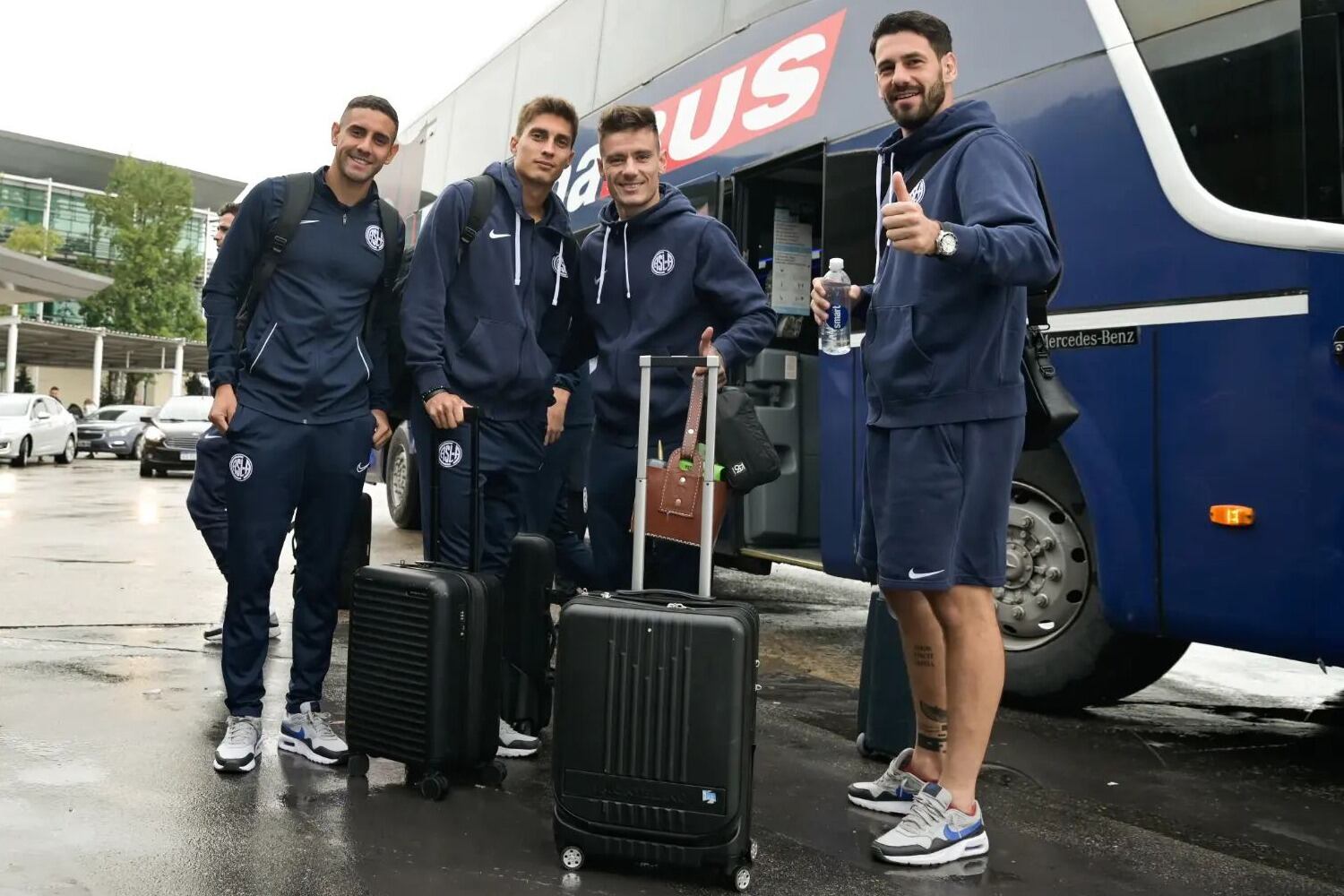 Manuel Insaurralde, Federico Gattoni, Malcom Braida y Augusto Batalla
