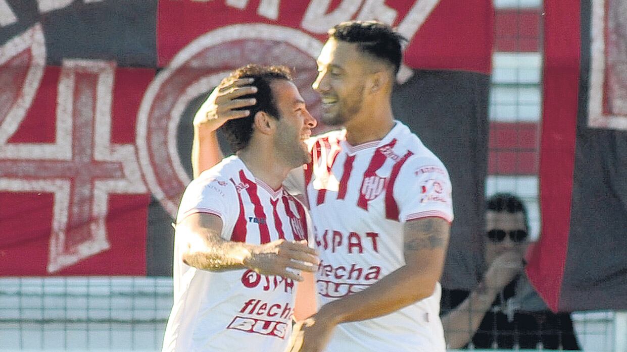 El festejo de los jugadores de Unión.