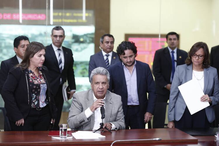 El presidente Moreno confirma los asesinatos de los tres secuestrados en la frontera con Colombia.