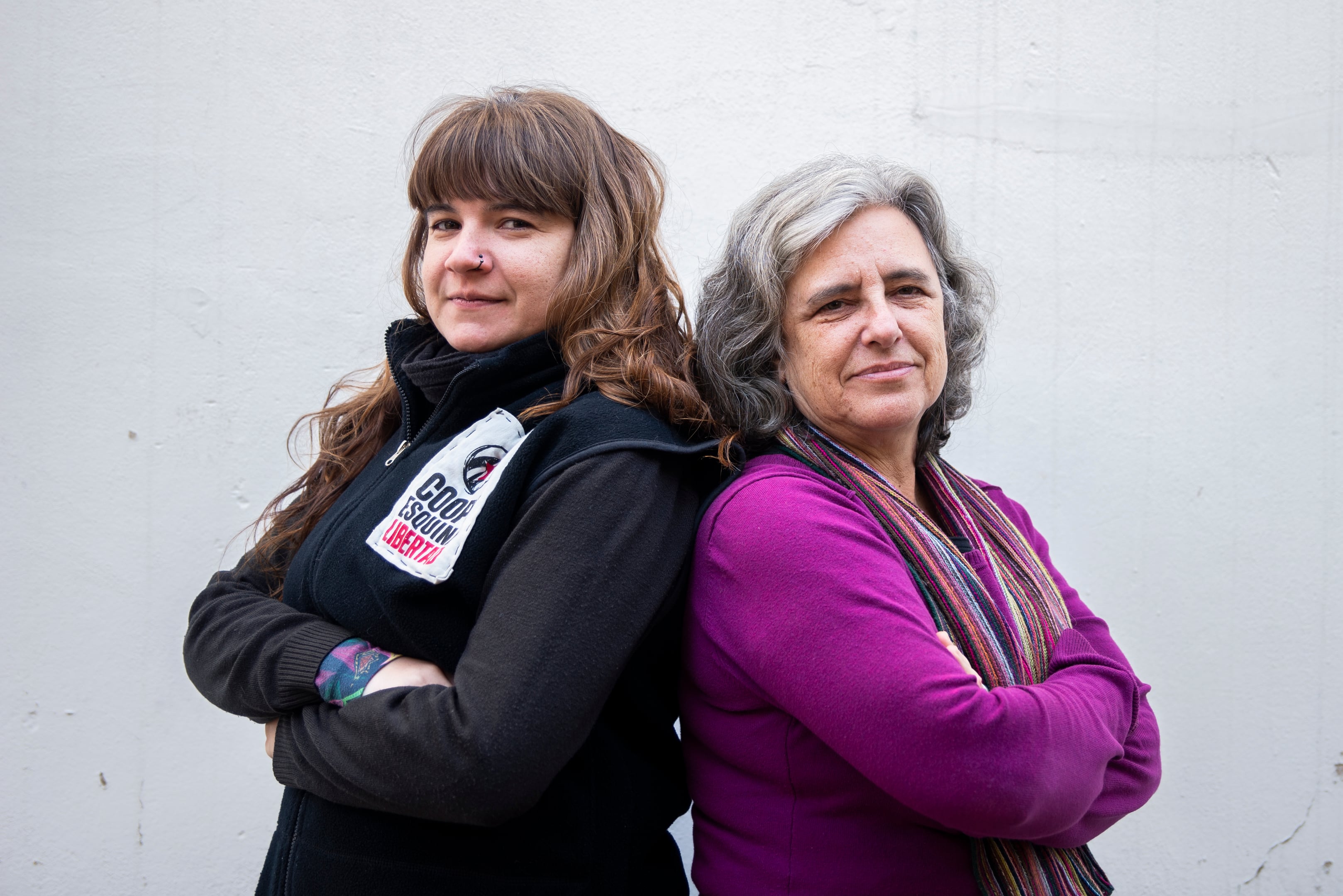 De izquierda a derecha: Ayelén Stroker y Claudia Cesaroni