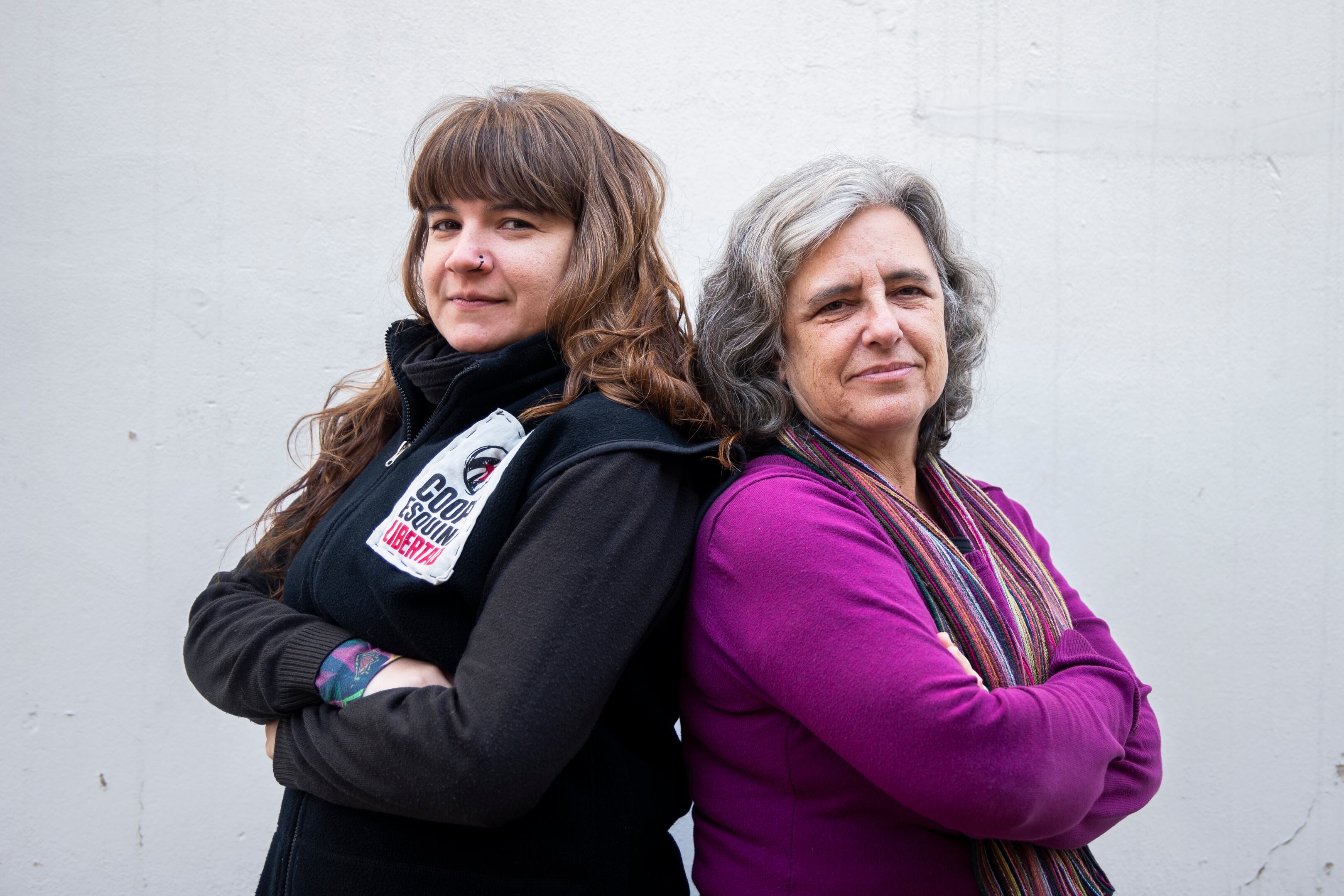 De izquierda a derecha: Ayelén Stroker y Claudia Cesaroni