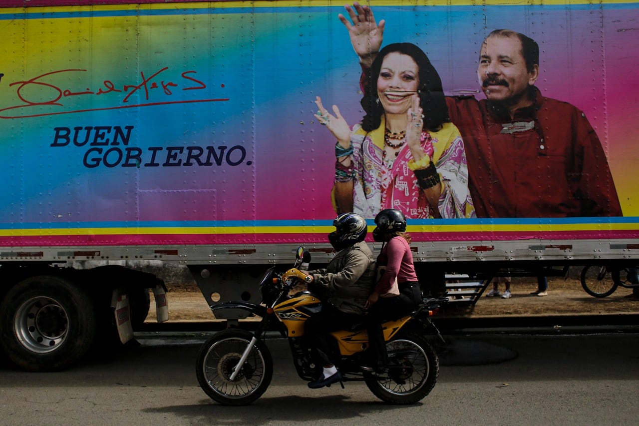 Daniel Ortega va por su quinto mandato en Nicaragua junto a Rosario Murillo, su "copresidenta".