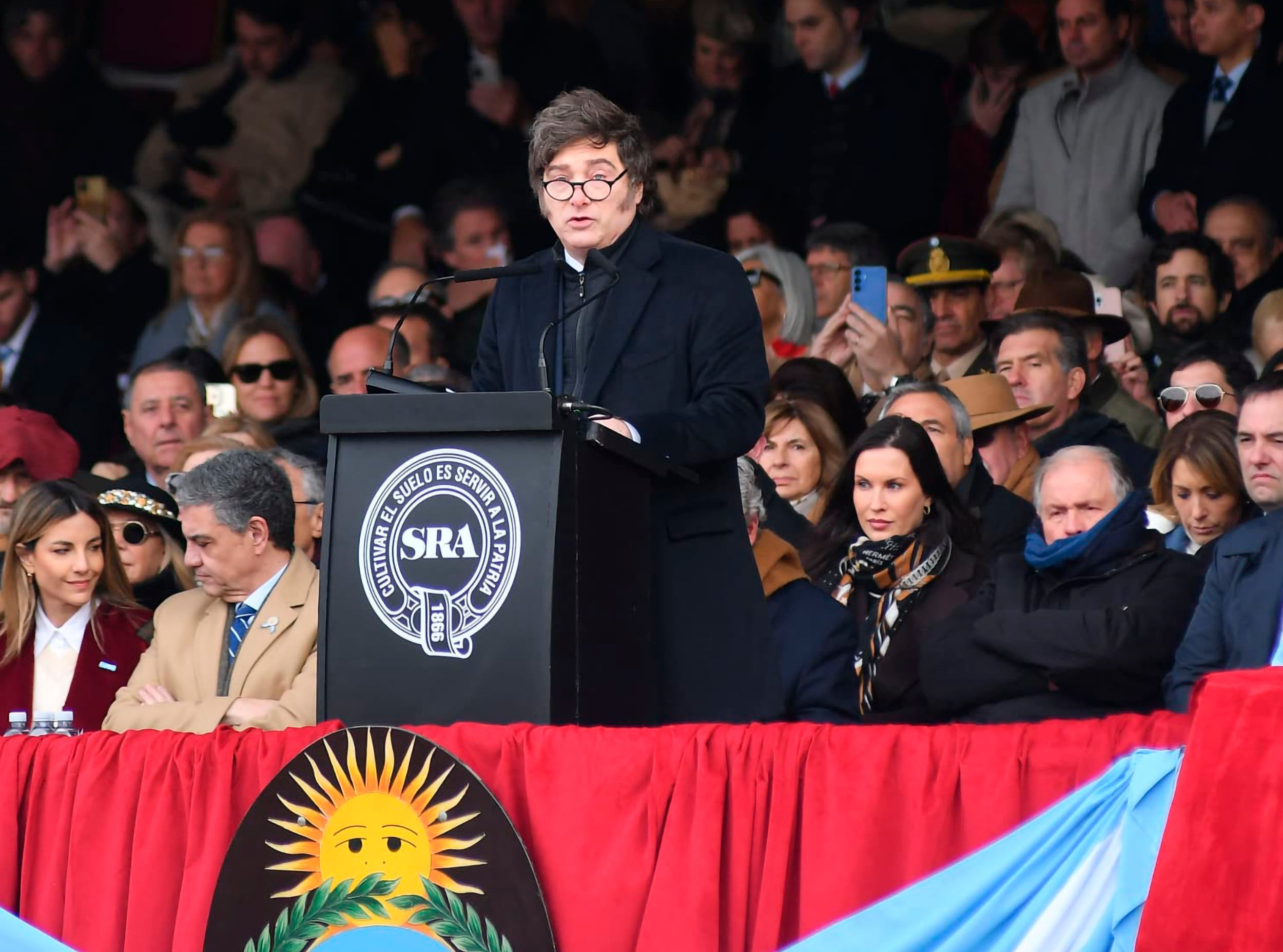 Milei vuelve a inaugurar este sábado la exposición rural en Palermo.