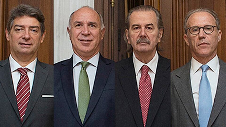 Horacio Rosatti, Ricardo Lorenzetti, Juan Carlos Maqueda y Carlos Rosenkrantz.