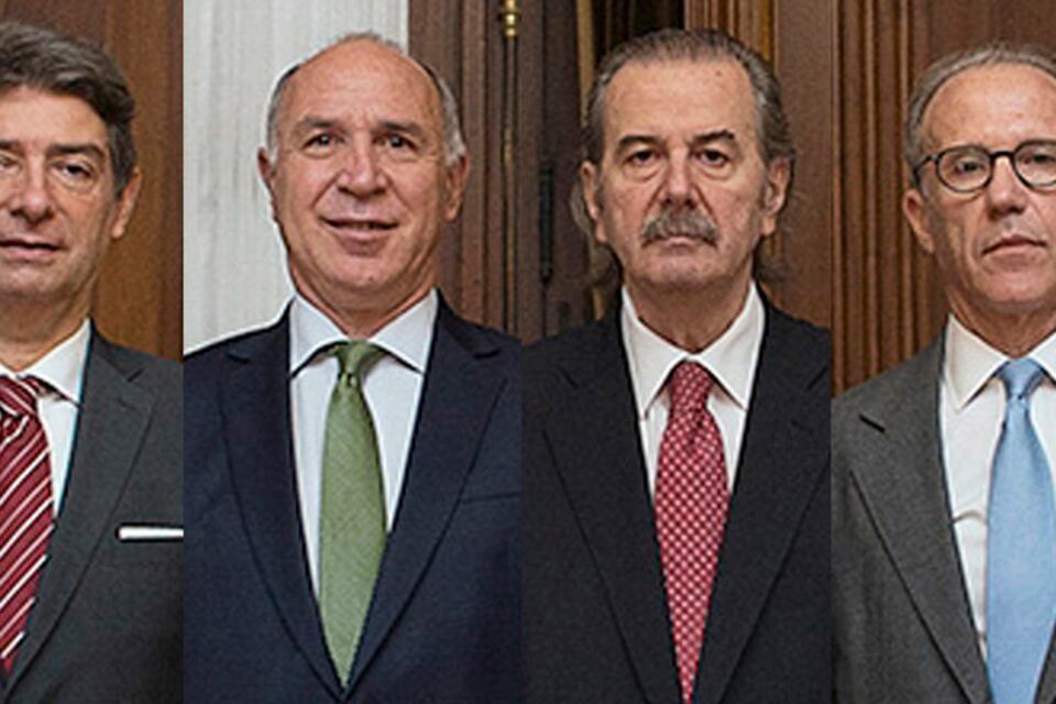 Horacio Rosatti, Ricardo Lorenzetti, Juan Carlos Maqueda y Carlos Rosenkrantz.