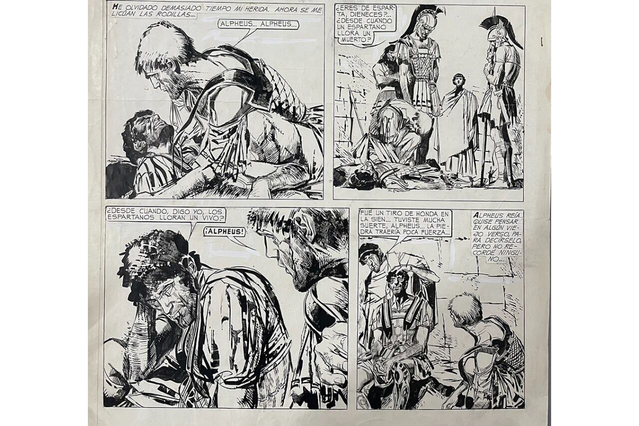 Página de "Mort Cinder", rescatada en Italia gracias la intervención de un juez. 