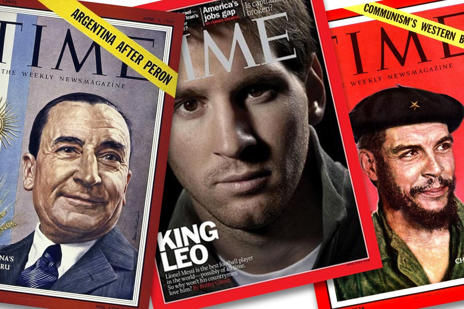 Aramburu, Messi y el Che: algunos de los argentinos en la portada de "Time".