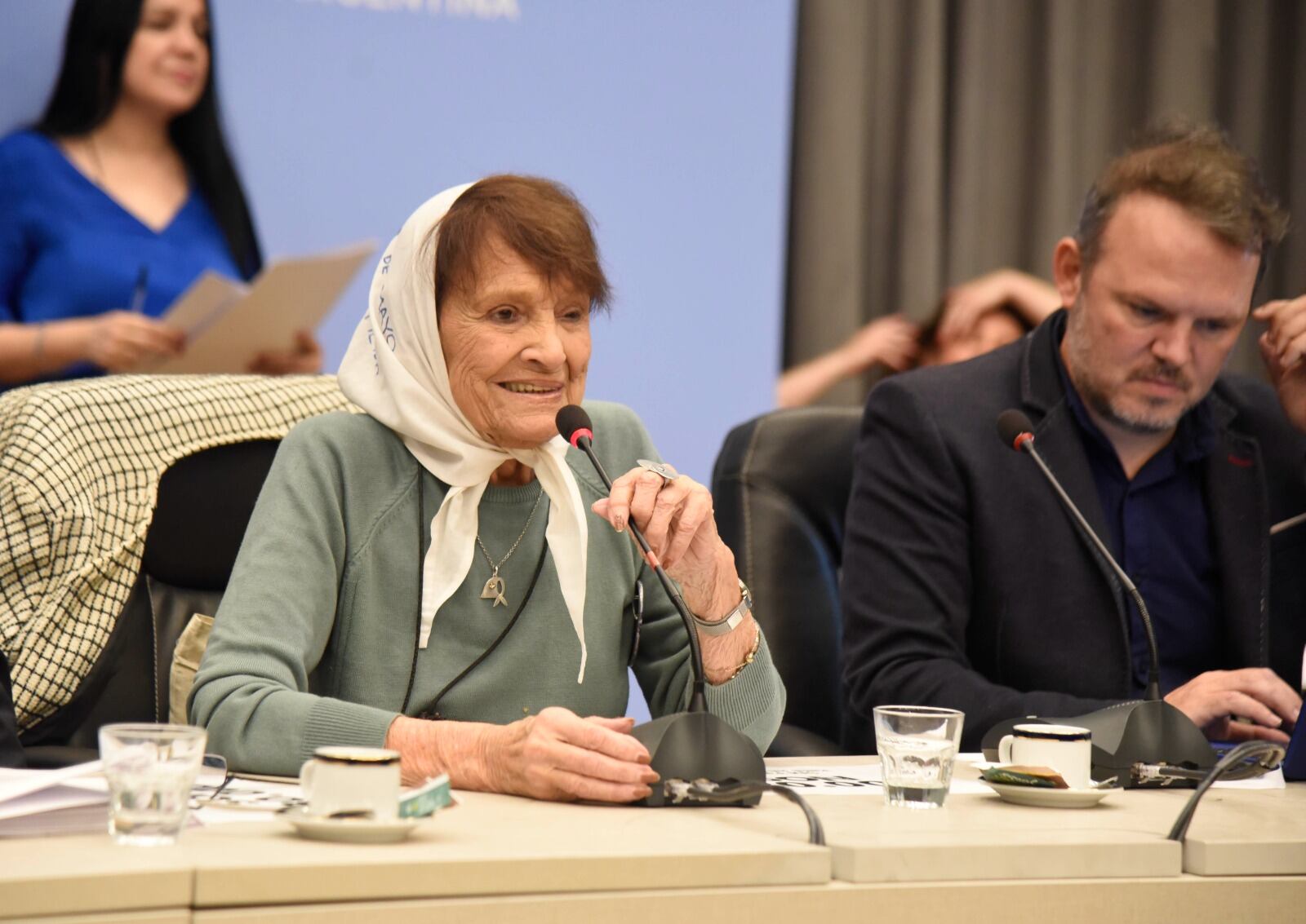 Taty Almeida en la Comisión de Derechos Humanos de la Cámara baja.