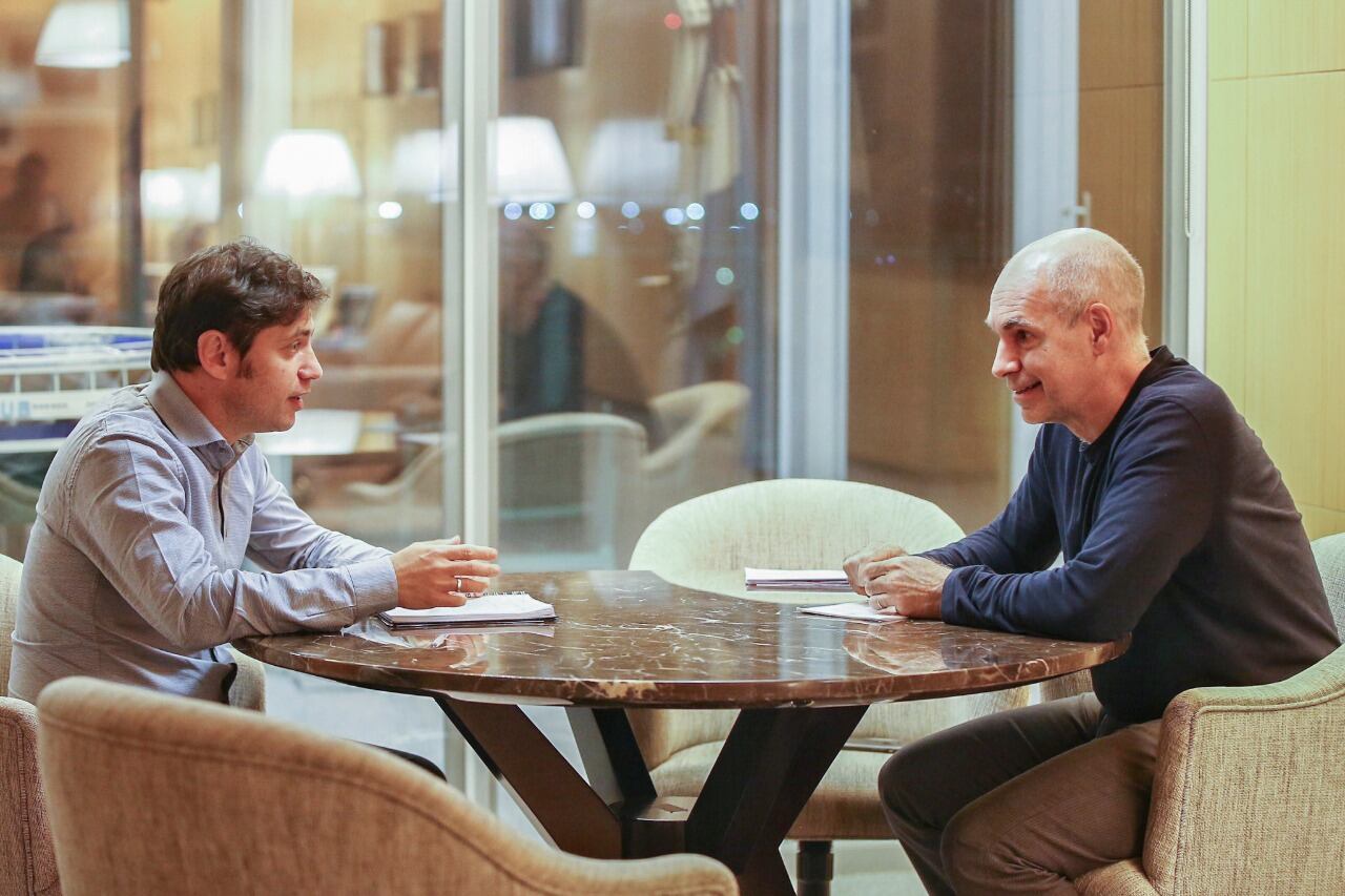 Axel Kicillof y Horacio Rodríguez Larreta se reunieron por primera vez a solas.