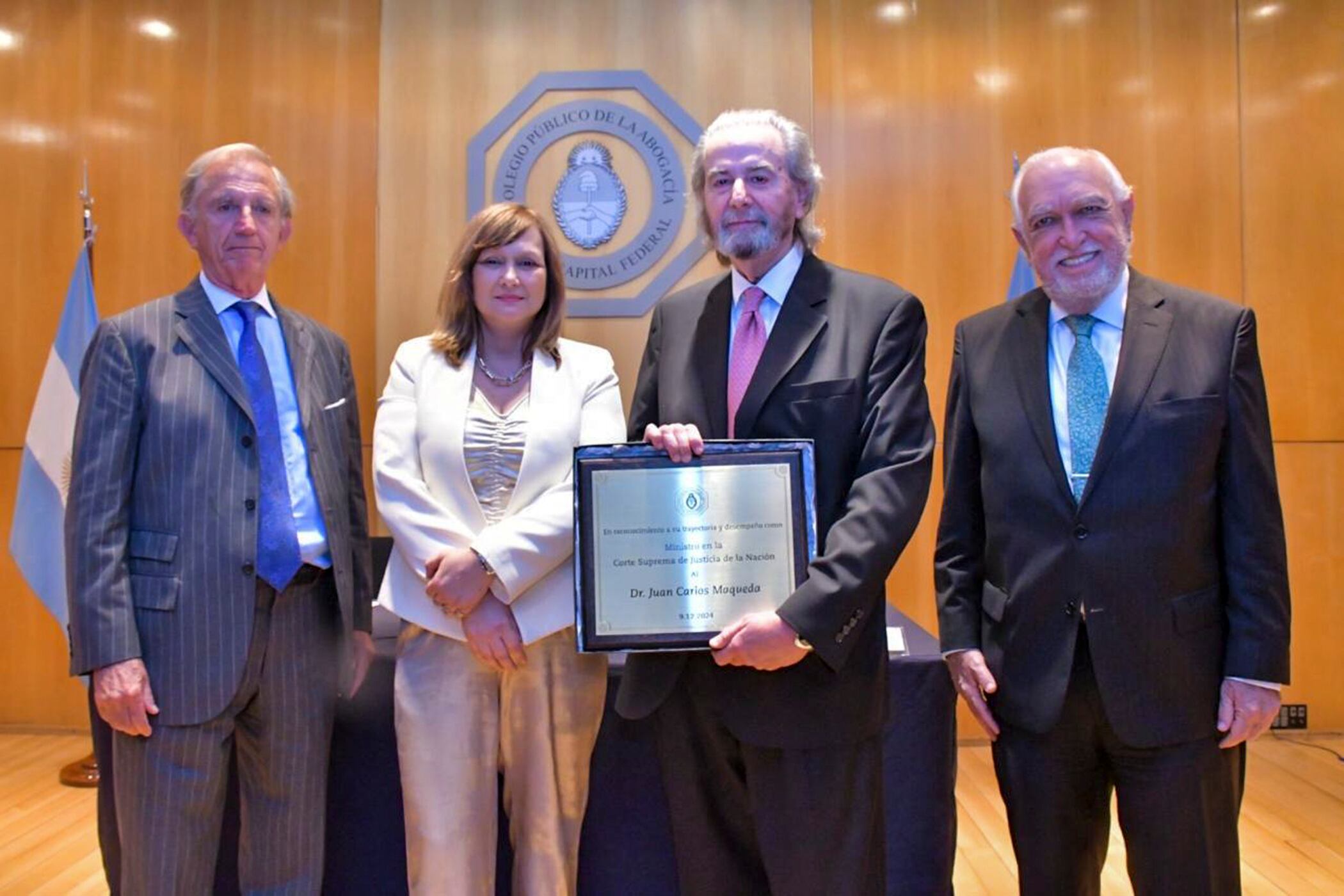 Juan Carlos Maqueda, homenajeado por el Colegio Público de Abogados.
