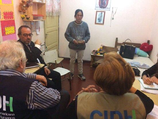 Milagro Sala recibió en su celda a la CIDH