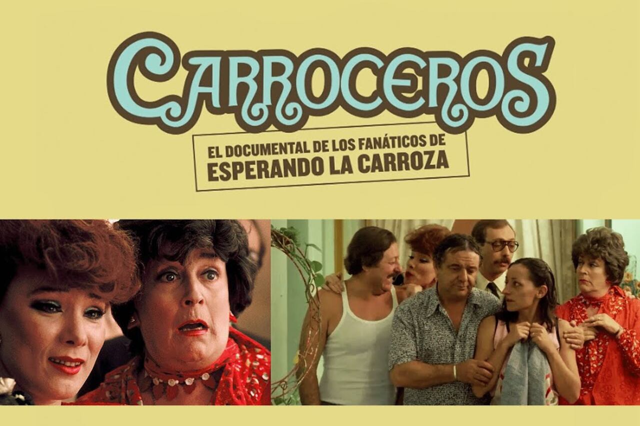 Afiche de Carroceros, el documental de Denis Urfeig y Mariano Frigerio sobre los fanáticos del film emblemático del cine argentino.