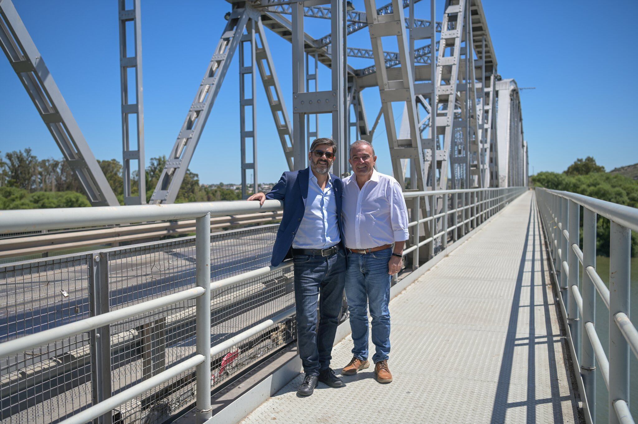 Carlos Bianco con el vicegobernador de Río Negro, Pedro Pesatti.