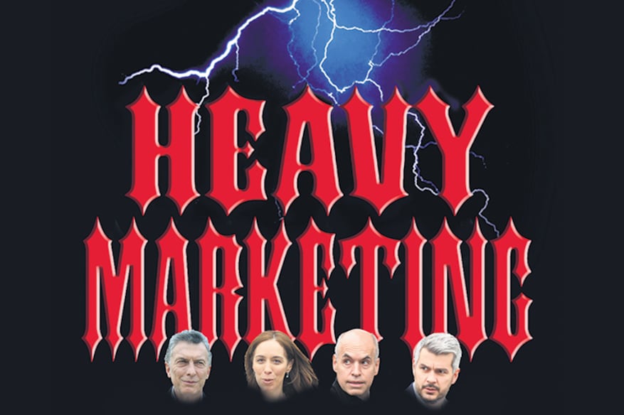 Durán Barba, Frigerio y Marcos Peña, estrategas del discurso de campaña.