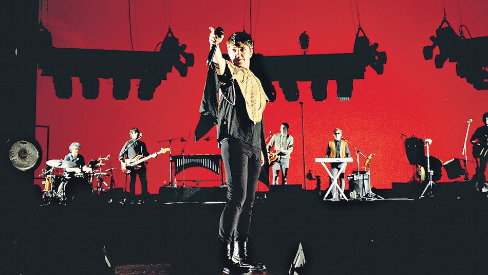 Un momento del show en el colón.