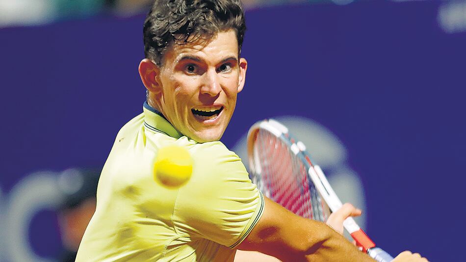 Thiem debutó anoche con una victoria sobre Zeballos.