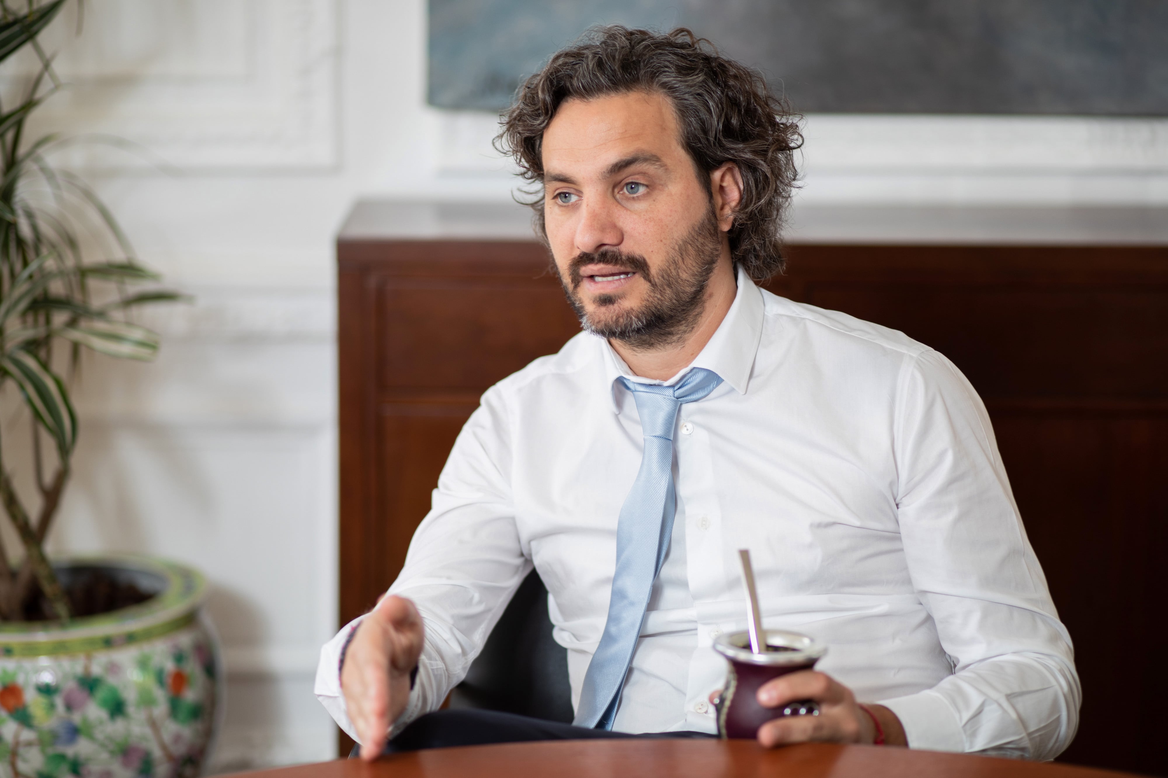 El jefe de Gabinete, Santiago Cafiero, le apuntó al ex presidente Macri.