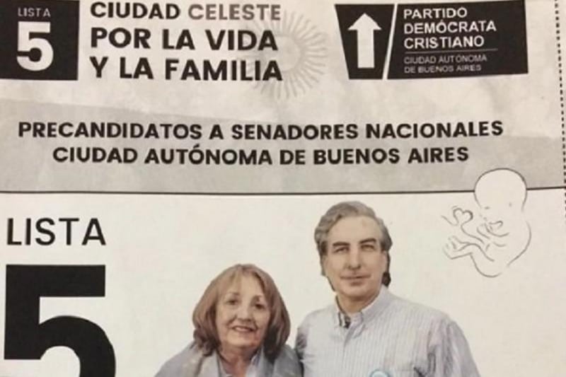 Impugnaron una boleta por llevar la imagen de un feto.
