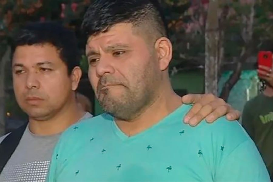 El papá de Thiago Corpus, el adolescente atropellado.